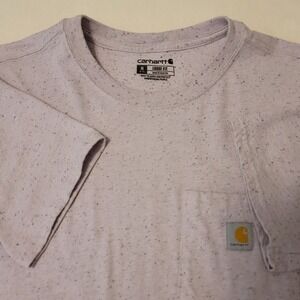 Carhartt Loose Fit Pocket T-Shirt Womens Medium Purple Speckled Short Sleeve Tee